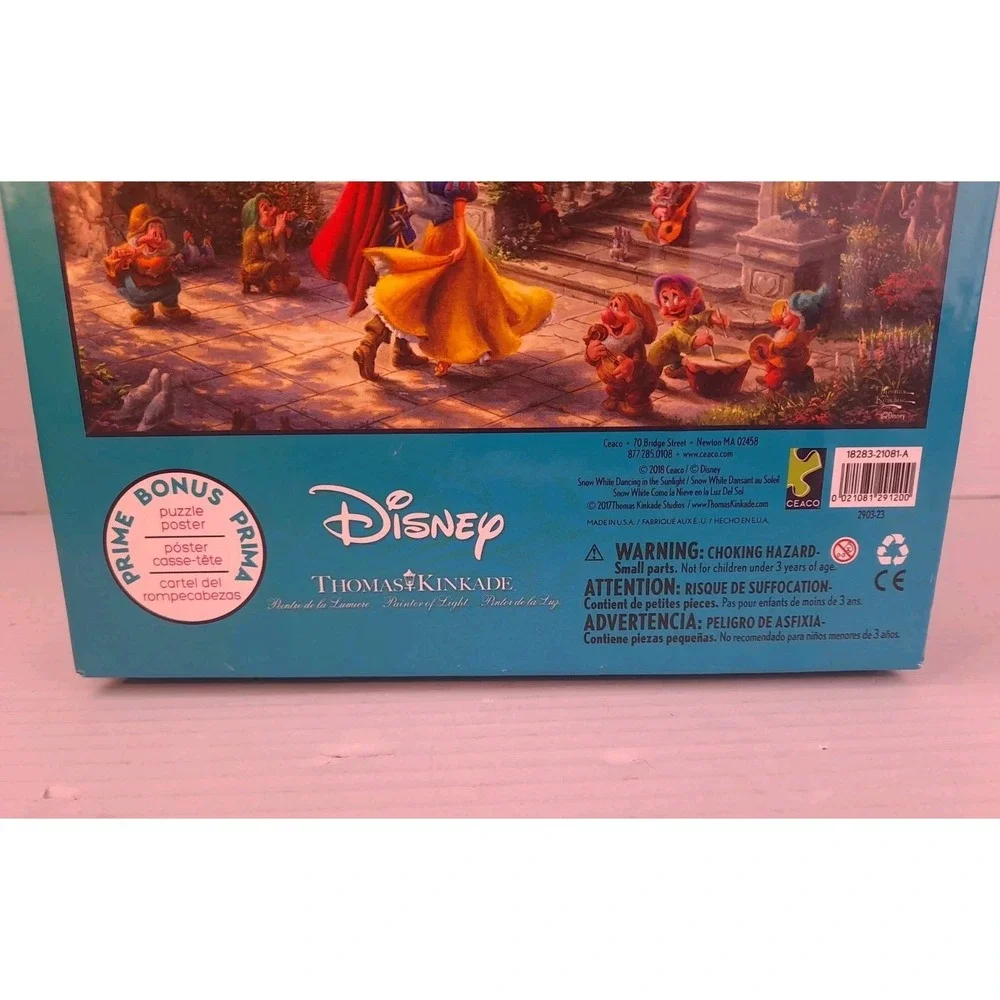 Thomas Kinkade Disney Princess Snow White Jigsaw Puzzle 750 Pieces Complete